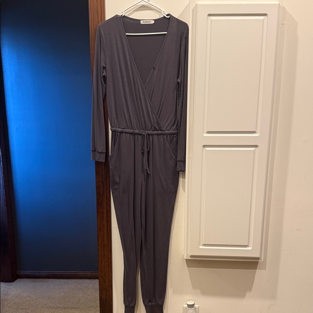 Chic Charcoal Women's Jumpsuit